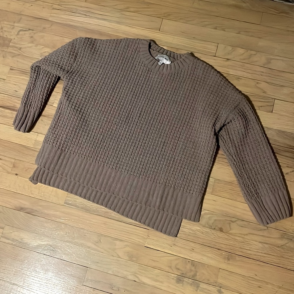 Brown crop sweater